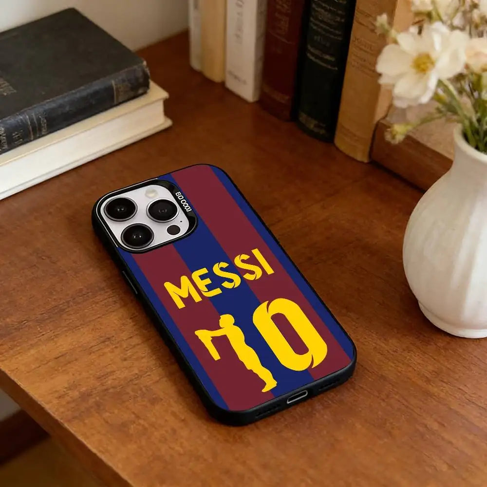 Lionel Messi Silver iPhone Case