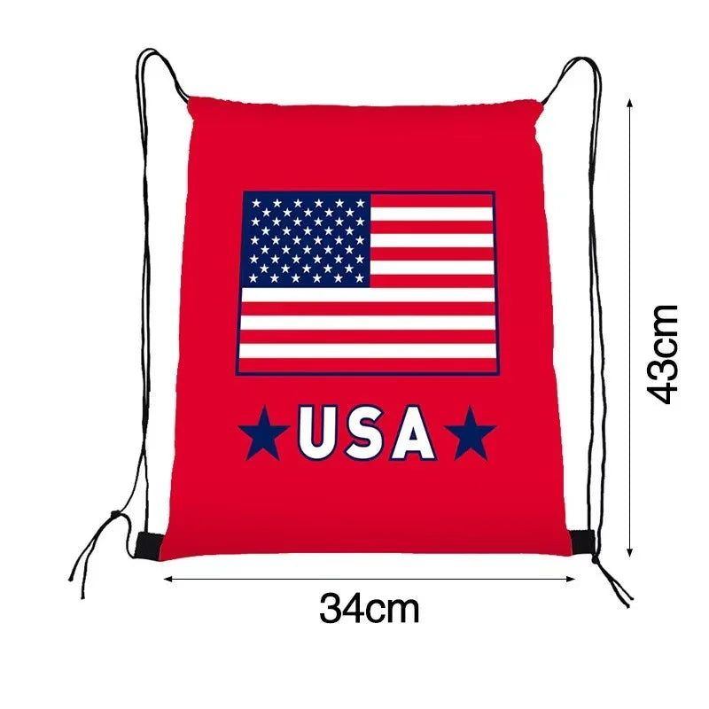 International Football Flag Drawstring Bag
