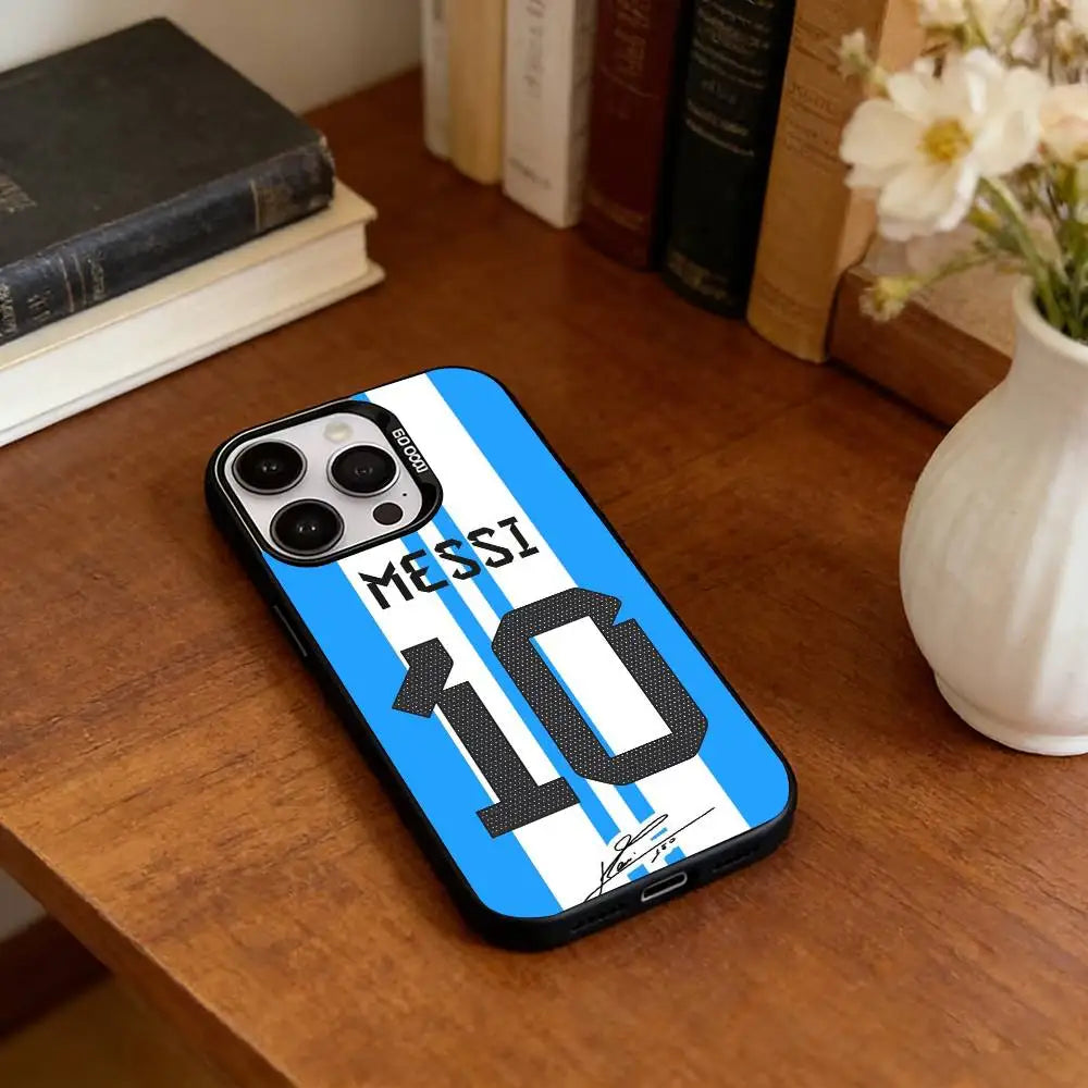 Lionel Messi Silver iPhone Case