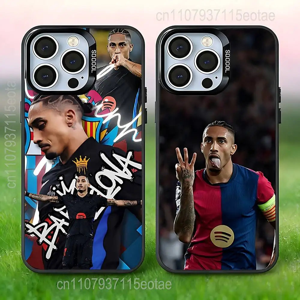 Raphinha Brazil Black iPhone Case