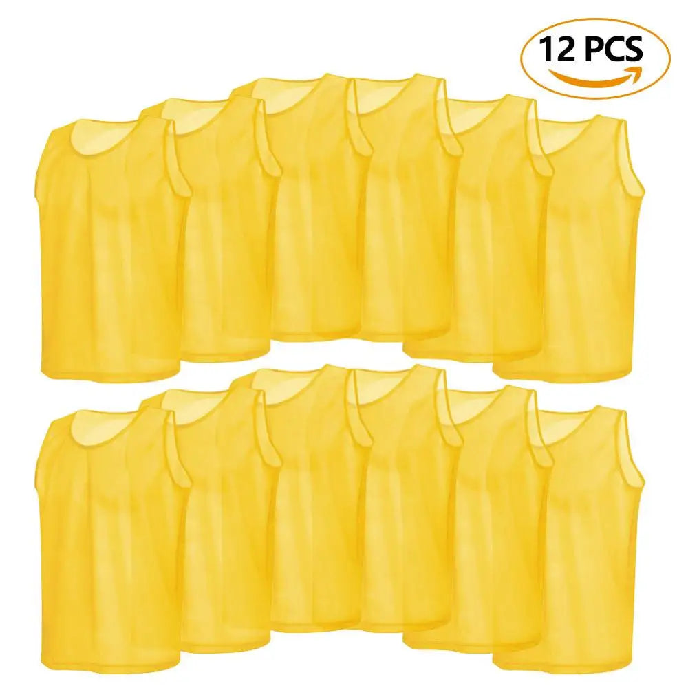Plain Football Training Bibs – Team Practice Vests