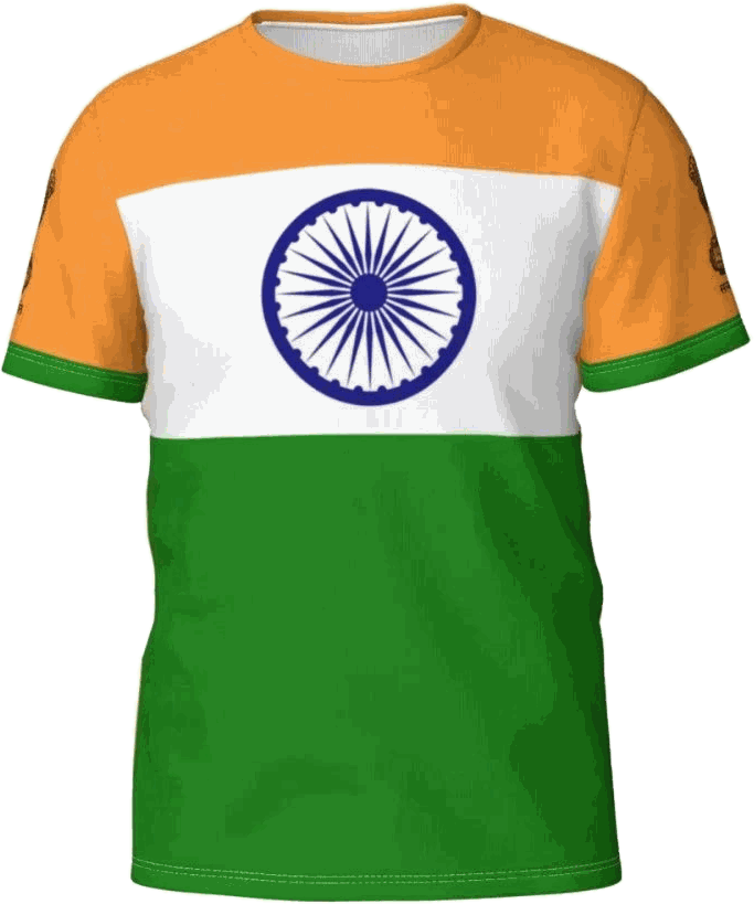 India Flag Football Training T-Shirt