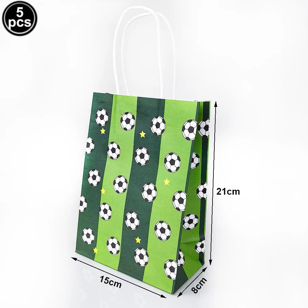 Football Party Decoration Set – Balloons, Tablecloths, Straws & Party Bags