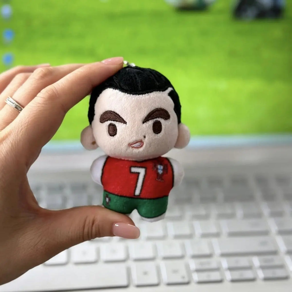 Football Stars Mini Plush Toys – Messi, Ronaldo, Haaland, Bellingham & Yamal