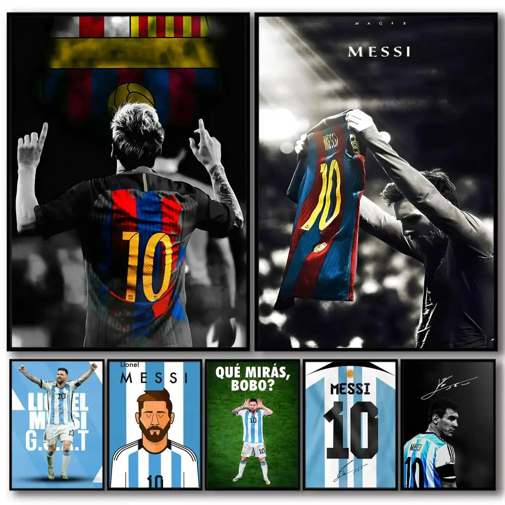 Lionel Messi Football Legend Poster