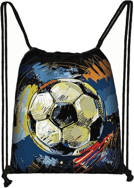 Football Crown Drawstring Bag