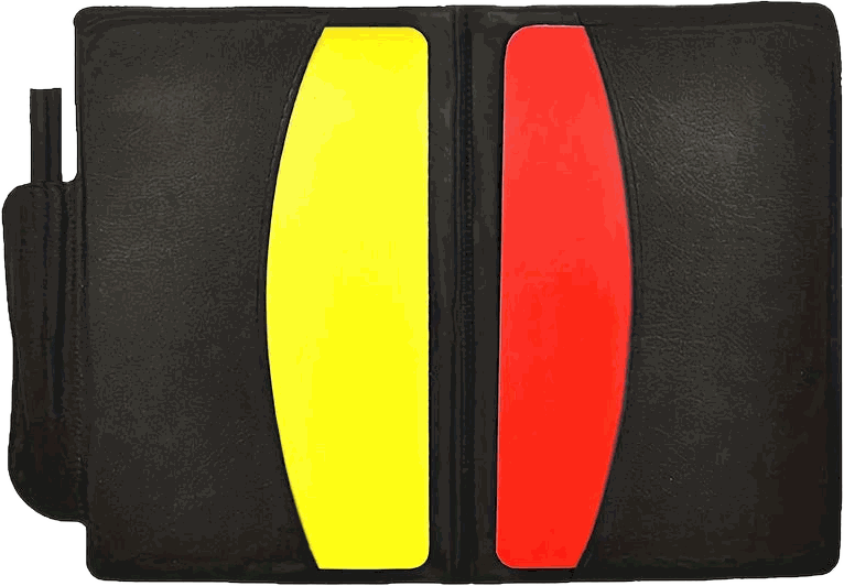Referee Coach Whistle & Card Set