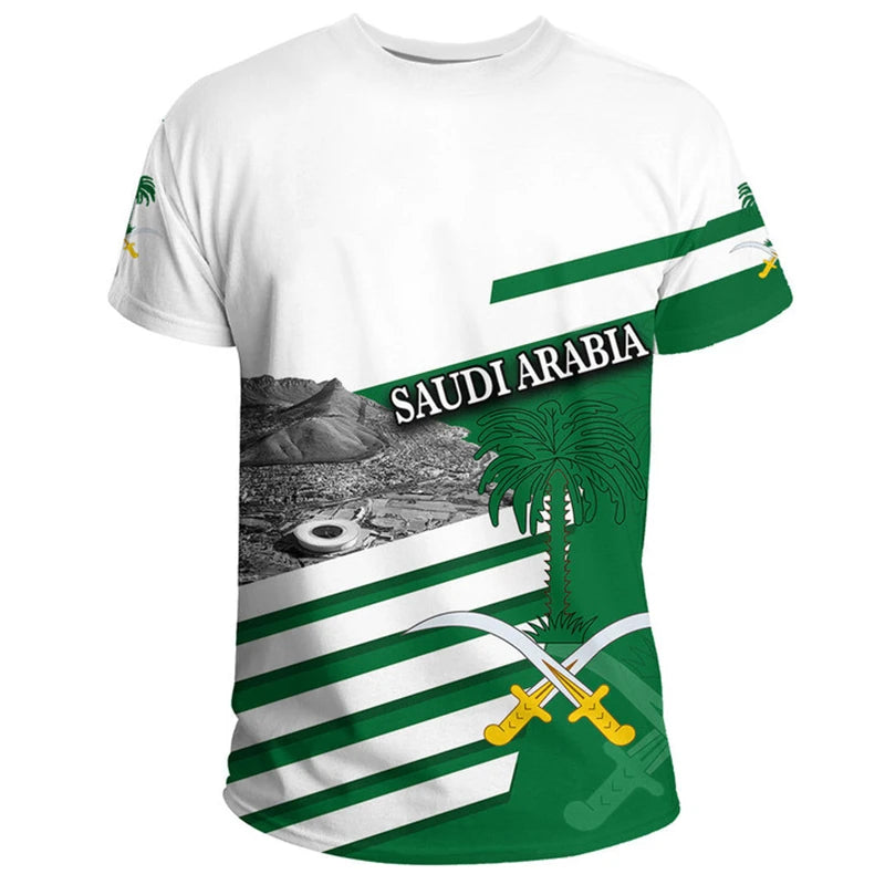 Saudi Arabia Flag Football T-Shirt – Men's