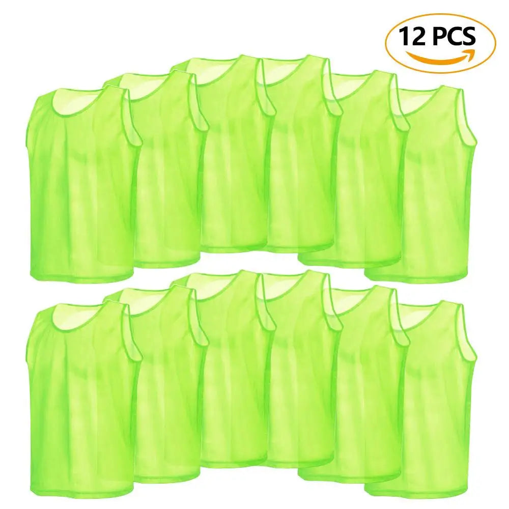 Plain Football Training Bibs – Team Practice Vests