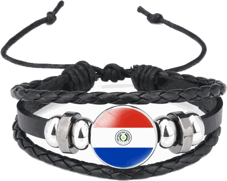 South America & World Football Country Flag Bracelets – 17 Designs