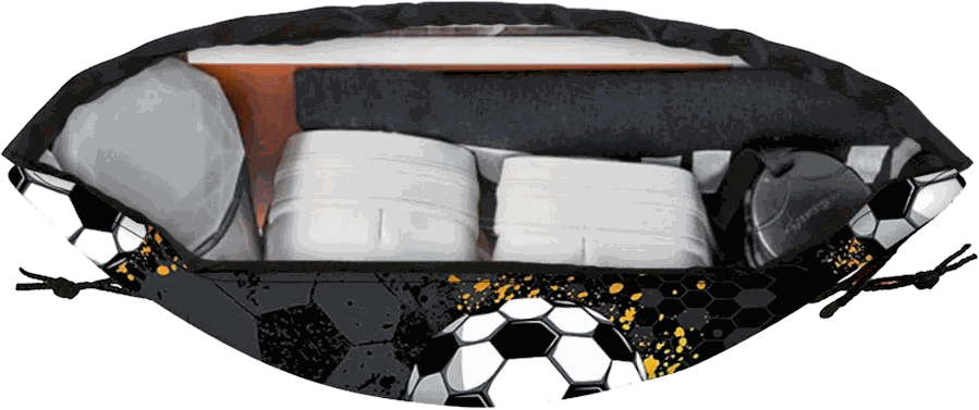 Football Drawstring Bag