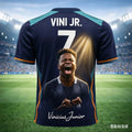 Vinícius Jr No.7 Purple & Black Fan T-Shirt
