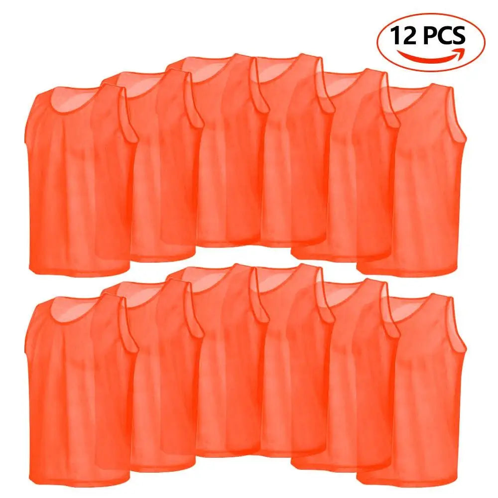 Plain Football Training Bibs – Team Practice Vests