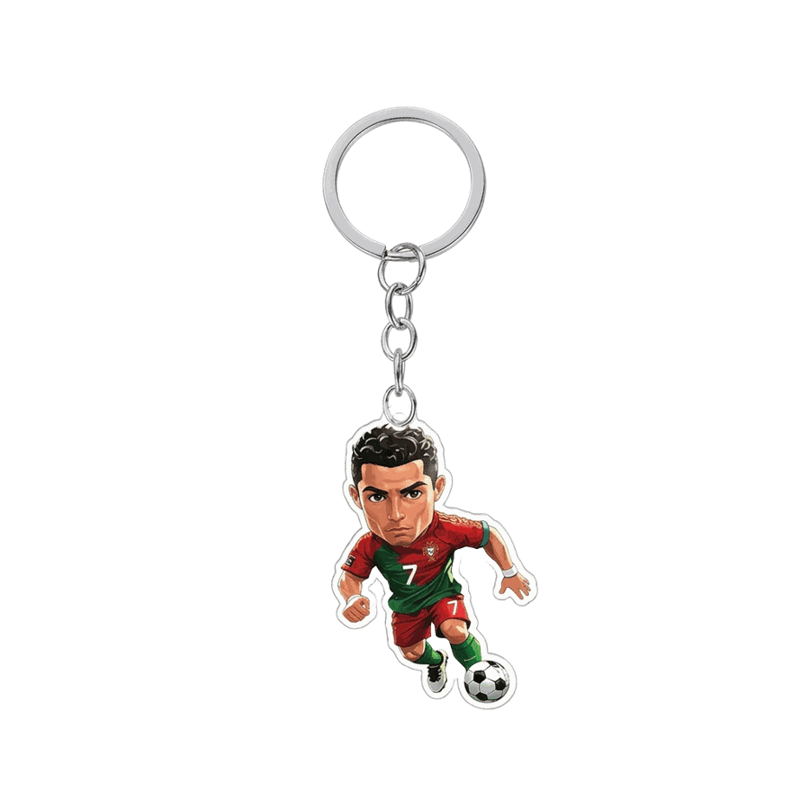 Football player acrylic keychain