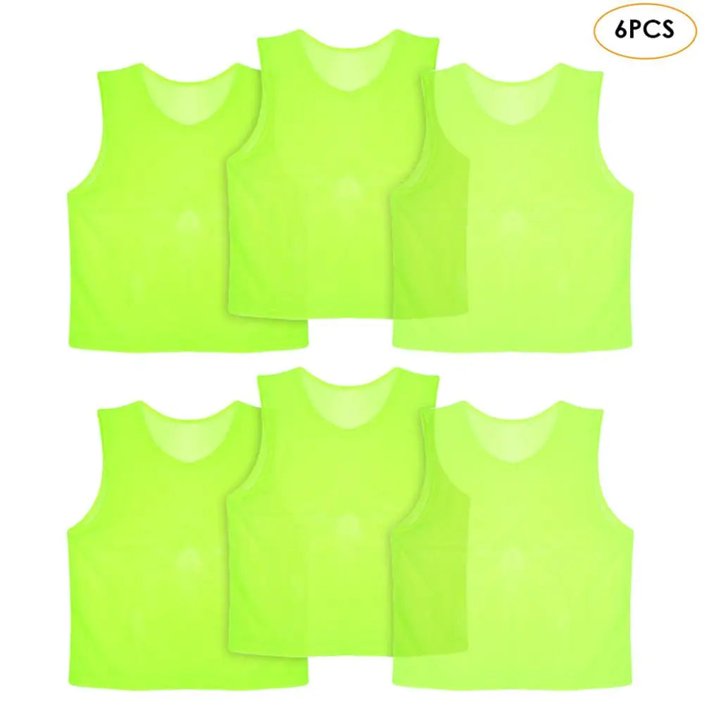 Plain Football Training Bibs – Team Practice Vests