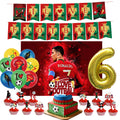 Ronaldo CR7 Football Party Set – Plates, Cups, Balloons, Banner & Backdrop