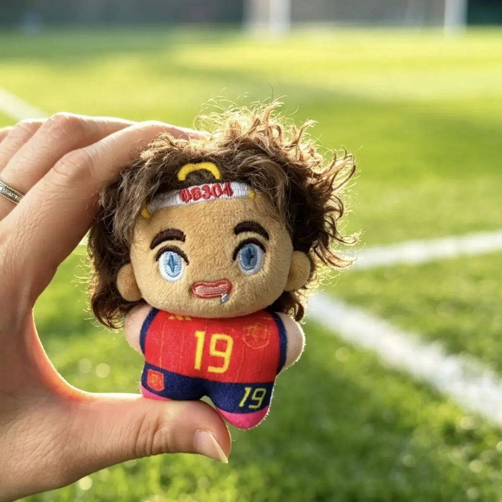 Football Stars Mini Plush Toys – Messi, Ronaldo, Haaland, Bellingham & Yamal