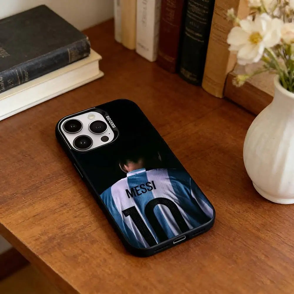 Lionel Messi Silver iPhone Case