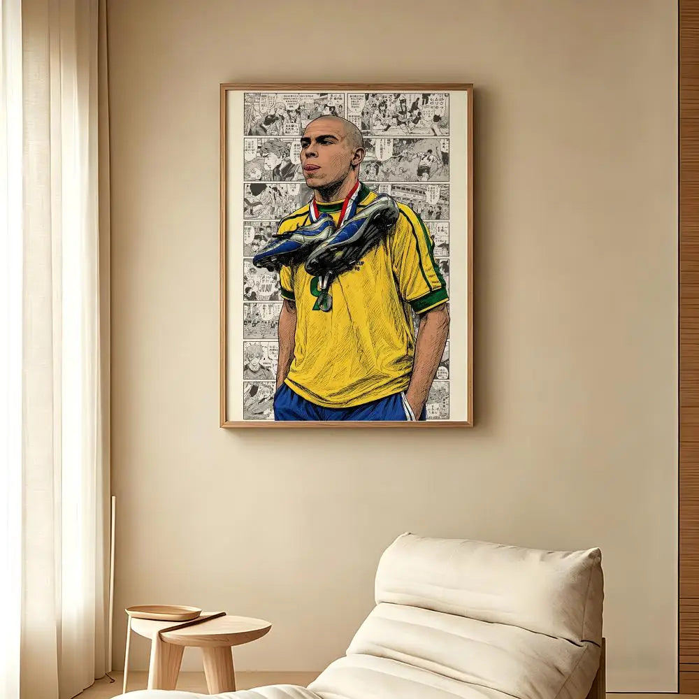 Ronaldo Brazilian footballer nr9 Poster