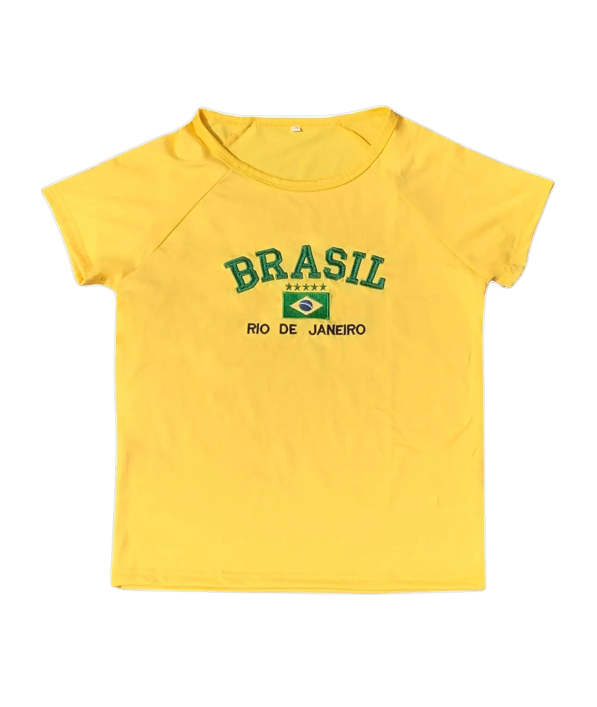 Women's Brazil Green Crop Top