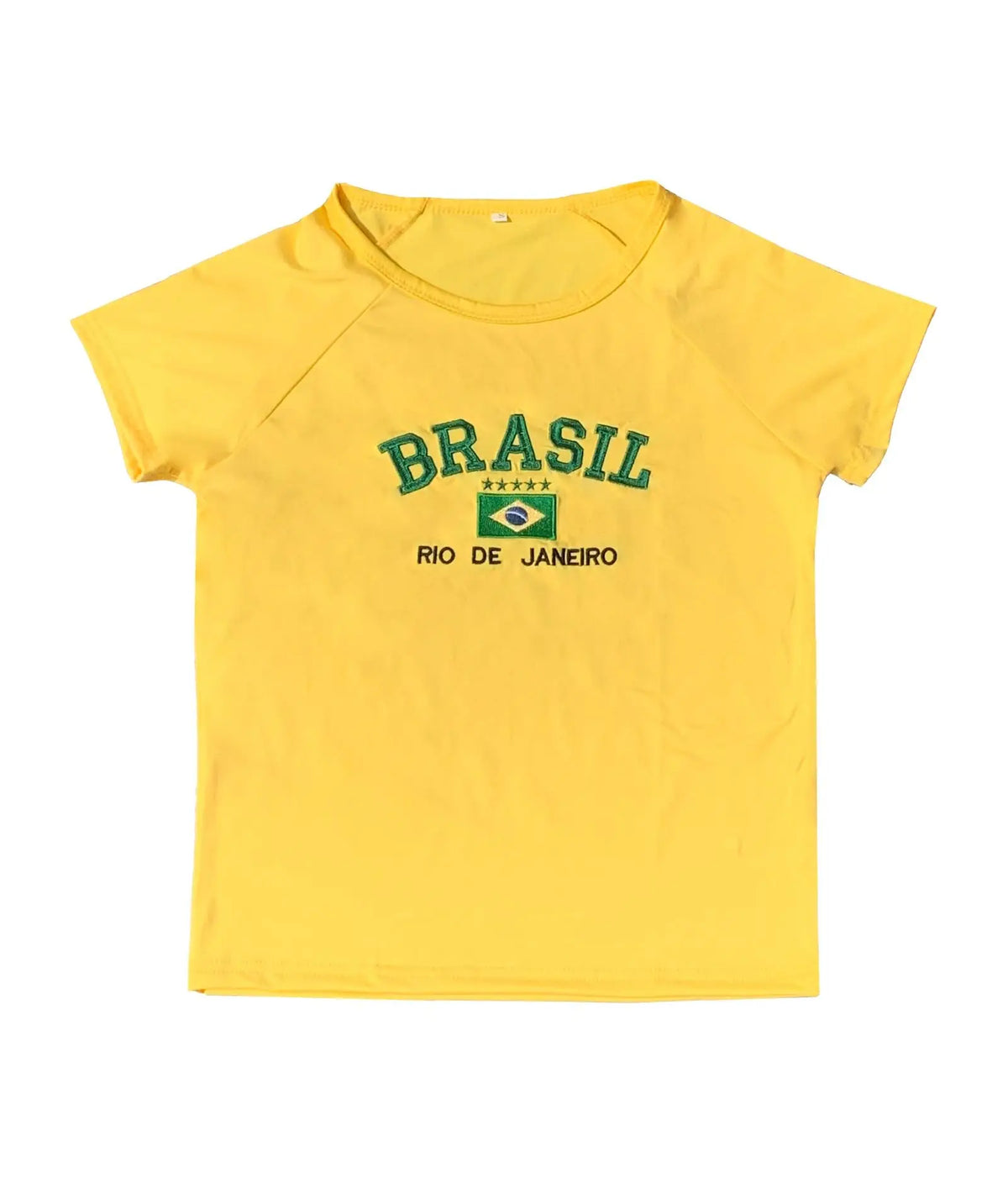 Women's Brazil Green Crop Top
