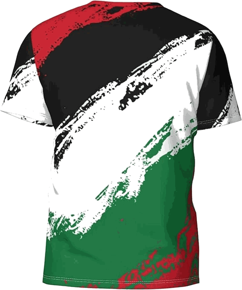 Palestine Flag Football T-Shirt