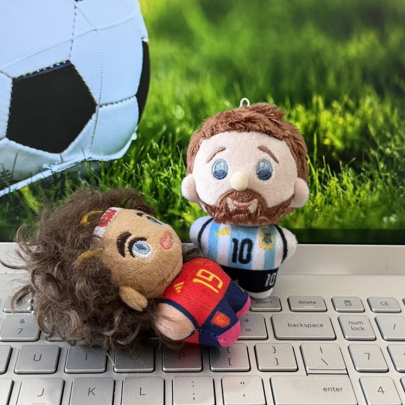 Football Stars Mini Plush Toys – Messi, Ronaldo, Haaland, Bellingham & Yamal