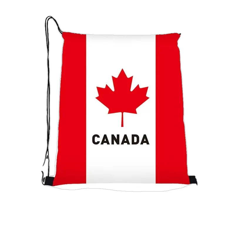 International Football Flag Drawstring Bag