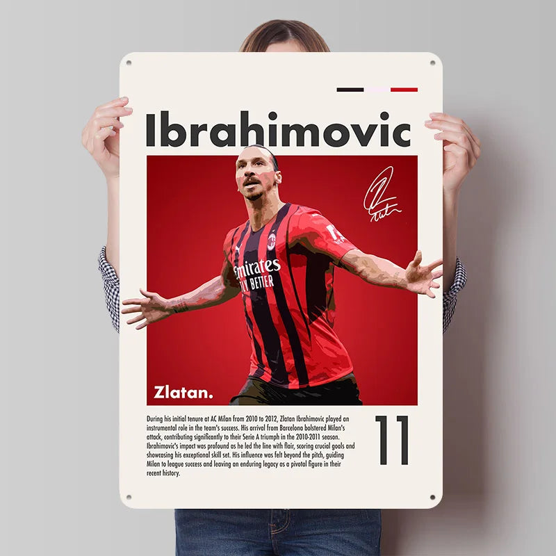Zlatan Ibrahimović Football Legend Poster