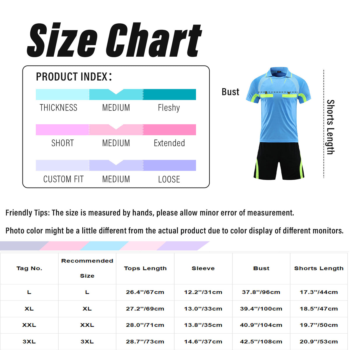 Referee Match Uniform Set