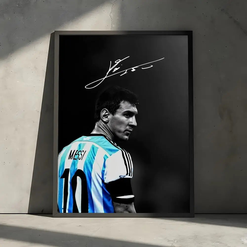 Lionel Messi Football Legend Poster