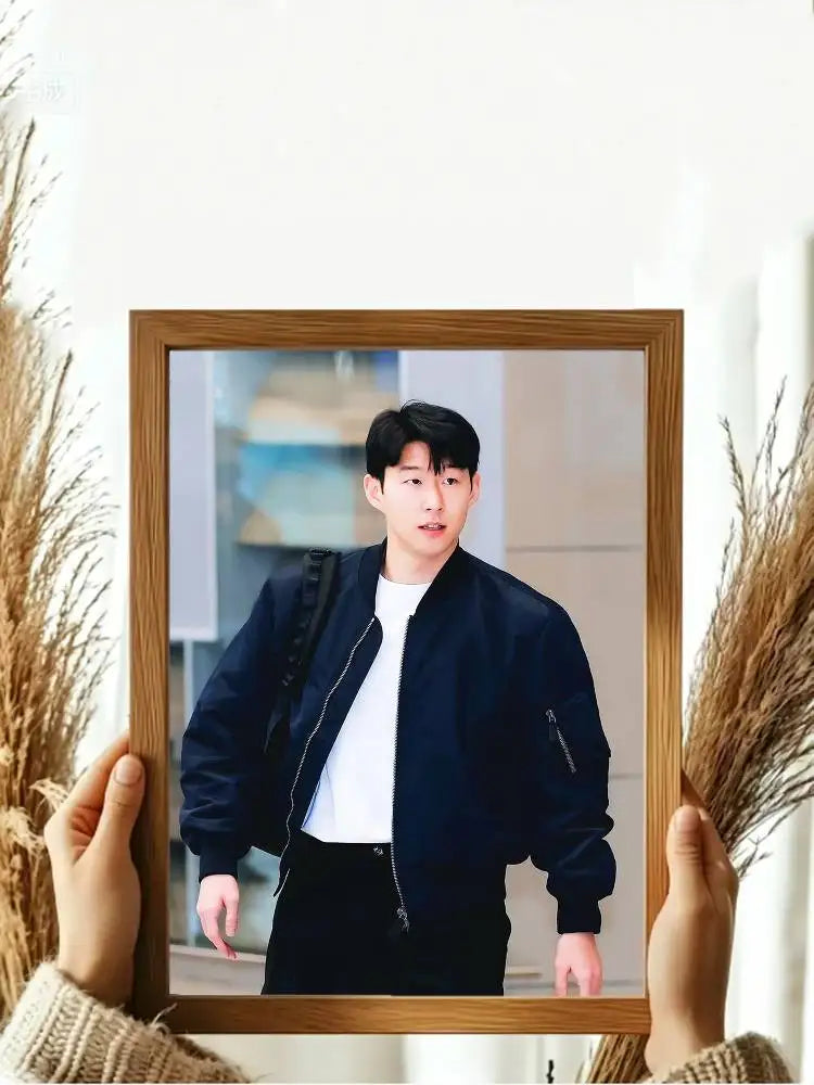 Son Heung-min Football Icon Poster