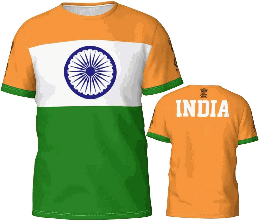 India Flag Football Training T-Shirt