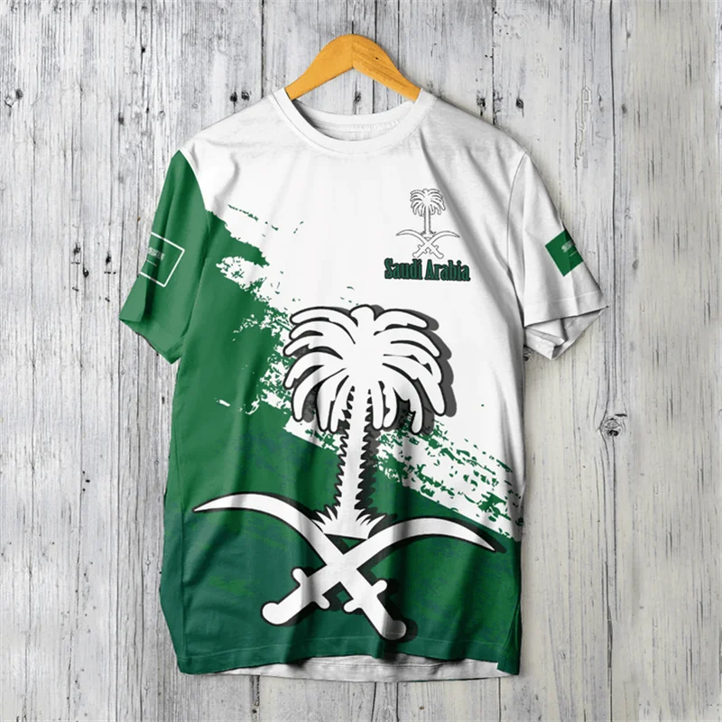 Saudi Arabia Flag Football T-Shirt – Men's