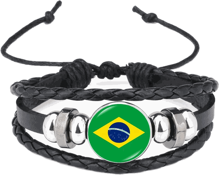South America & World Football Country Flag Bracelets – 17 Designs