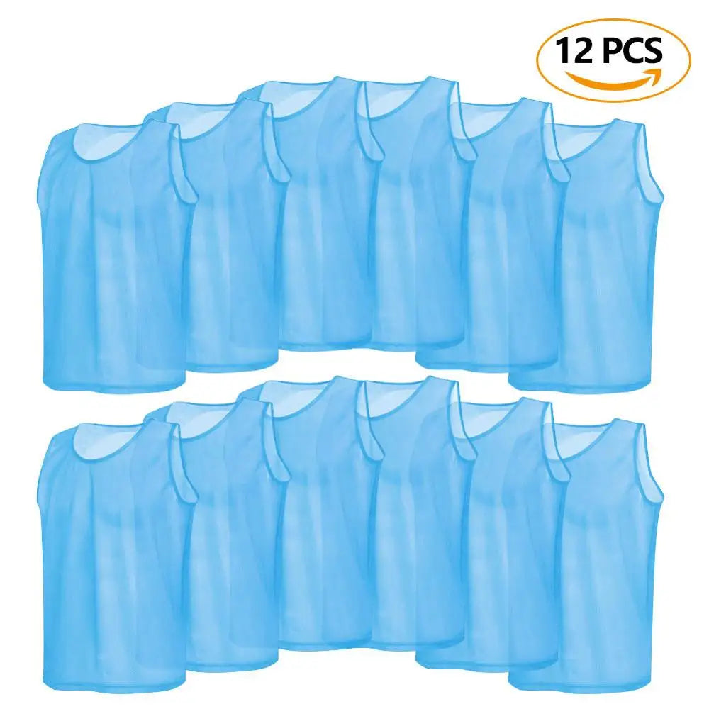 Plain Football Training Bibs – Team Practice Vests