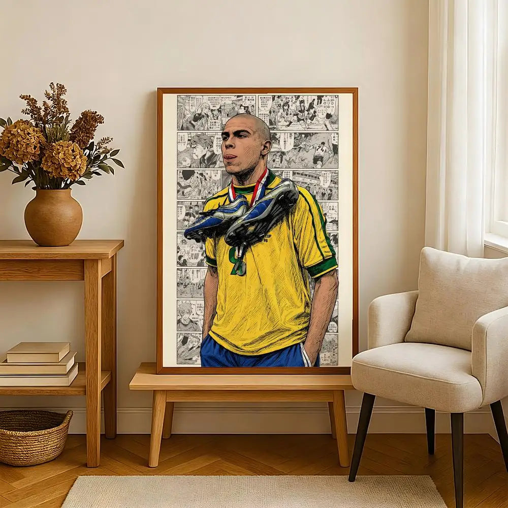 Ronaldo Brazilian footballer nr9 Poster