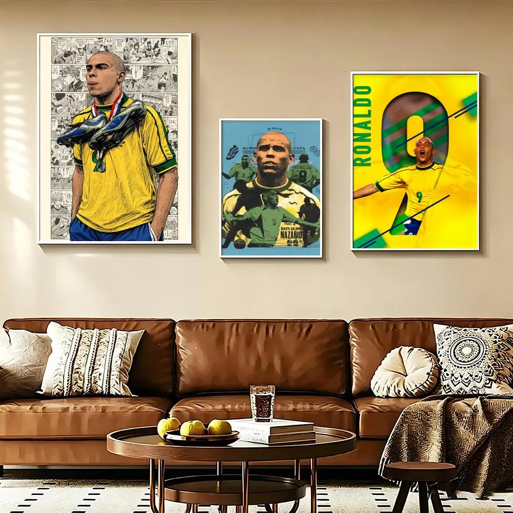 Ronaldo Brazilian footballer nr9 Poster