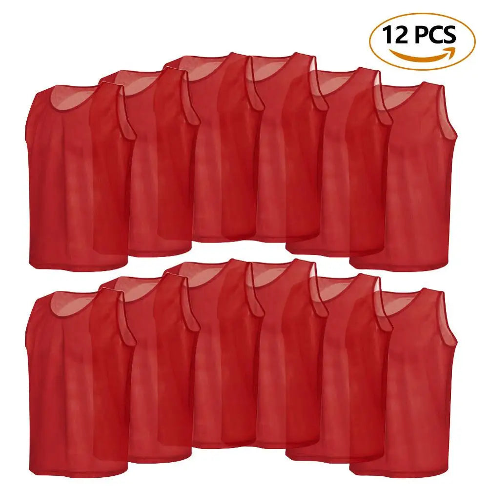 Plain Football Training Bibs – Team Practice Vests