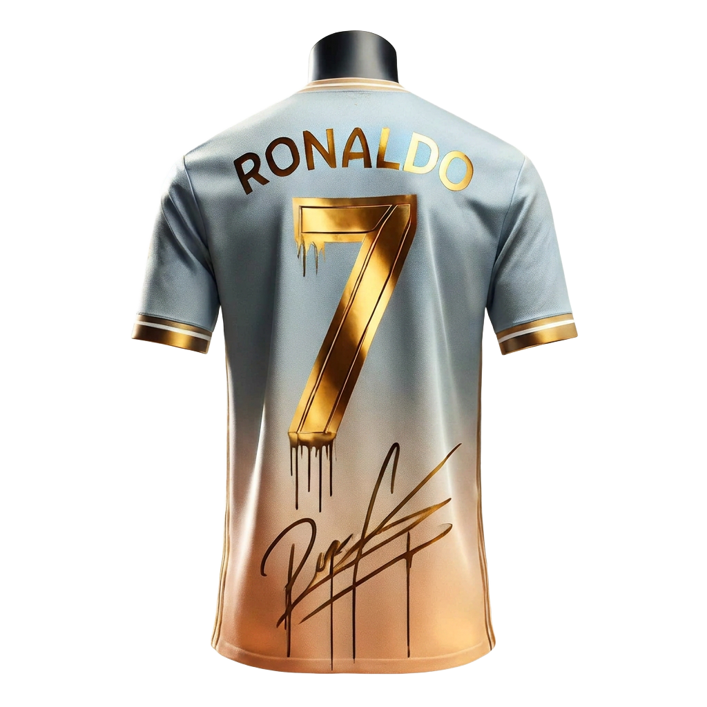 Ronaldo Football Superstar Gold Edition T-Shirt