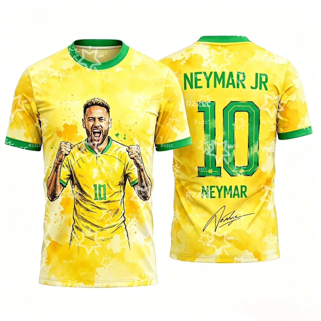 Neymar Jr Brazil Football Fan T-Shirt