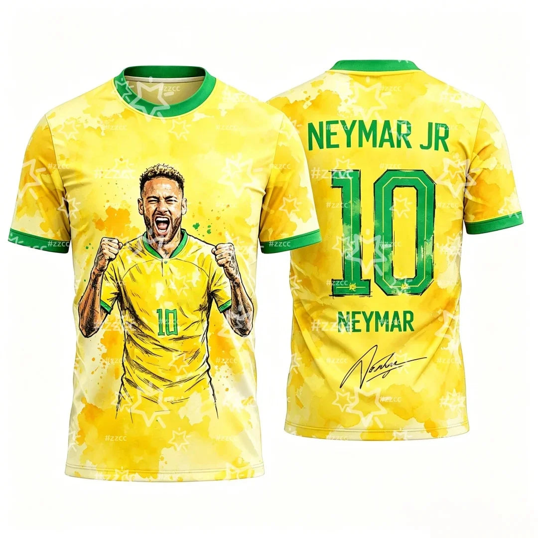 Neymar Jr Brazil Football Fan T-Shirt