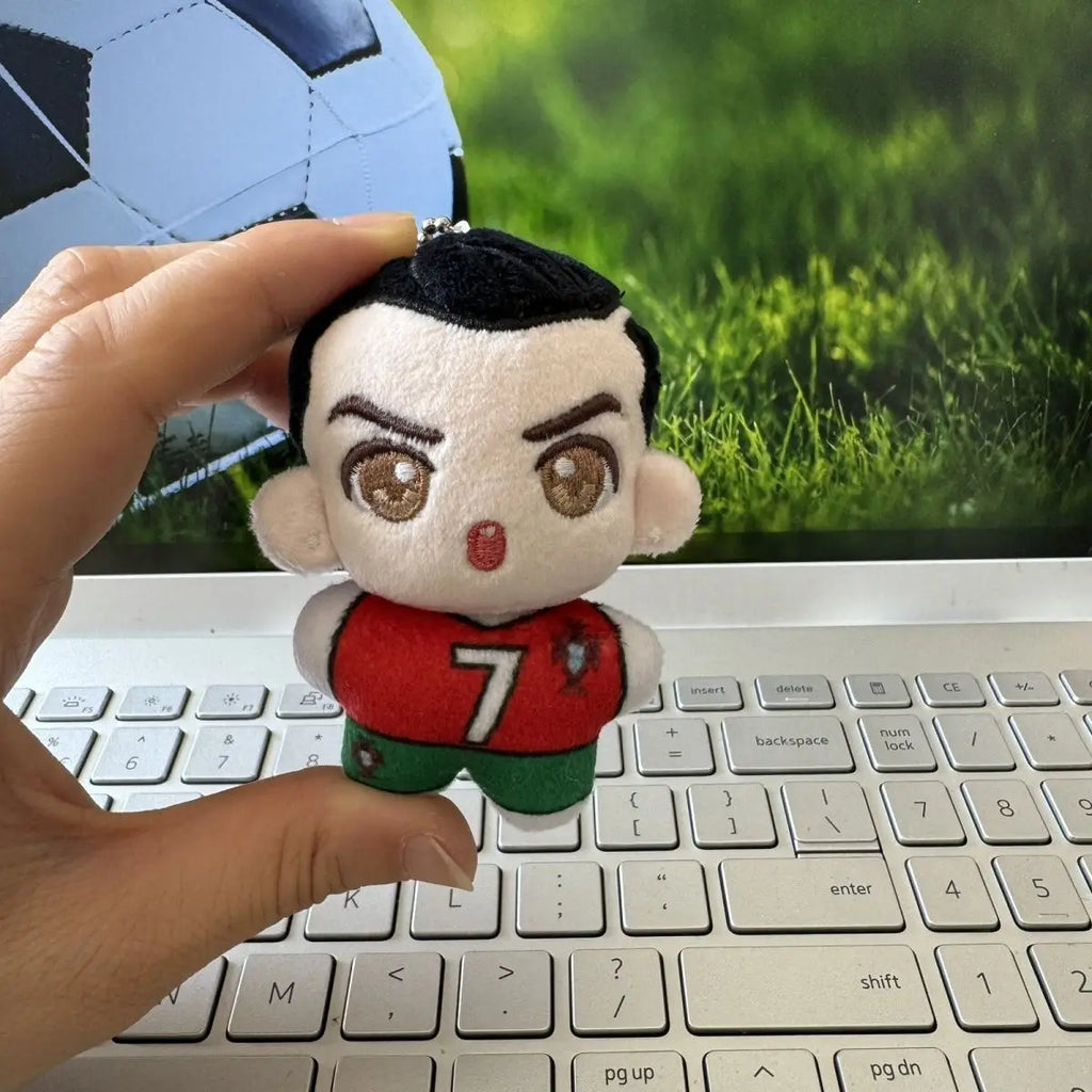 Football Stars Mini Plush Toys – Messi, Ronaldo, Haaland, Bellingham & Yamal