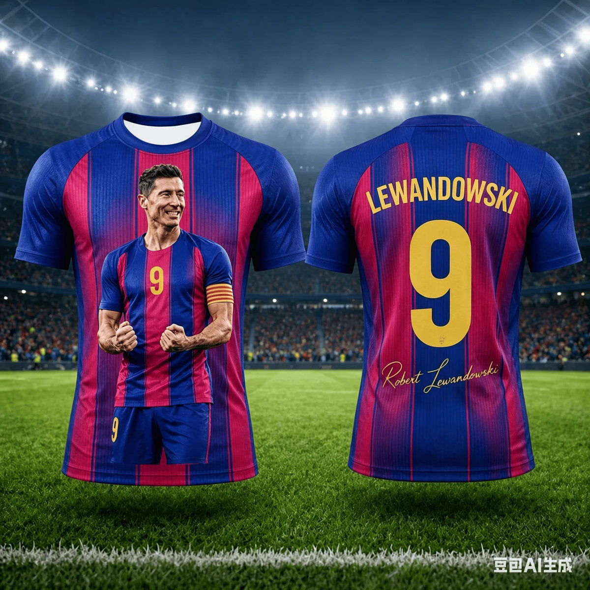 Kids Robert Lewandowski Football T-Shirt
