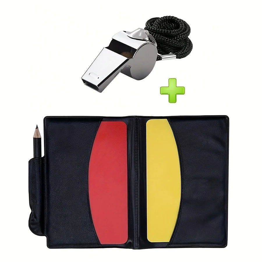 Referee Coach Whistle & Card Set