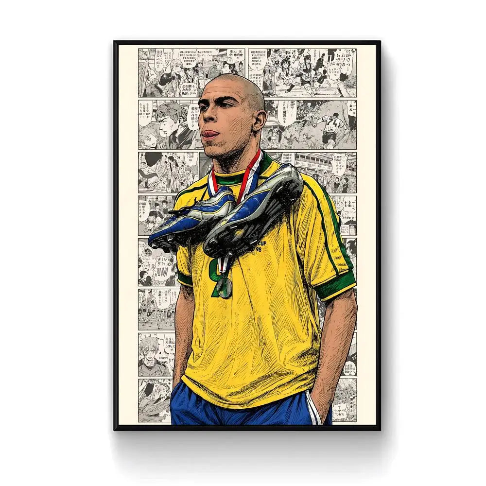 Ronaldo Brazilian footballer nr9 Poster