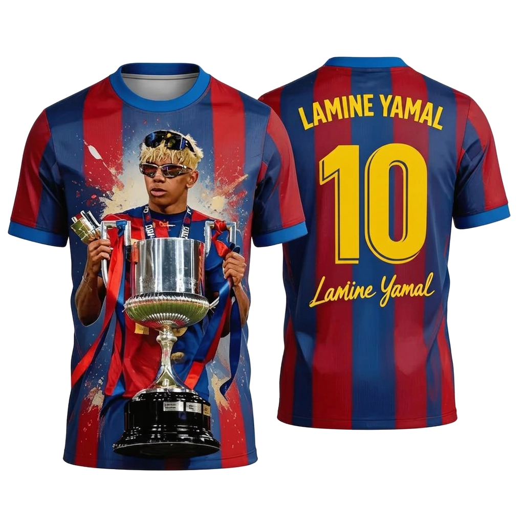 Lamine Yamal Barcelona No.10 Graphic T-Shirt
