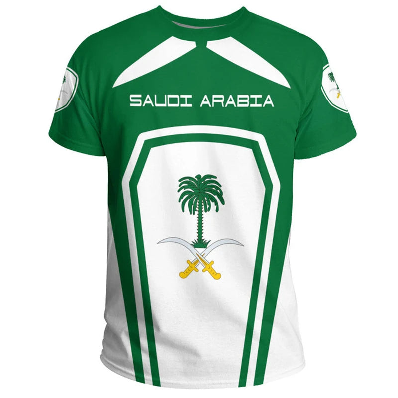 Saudi Arabia Flag Football T-Shirt – Men's