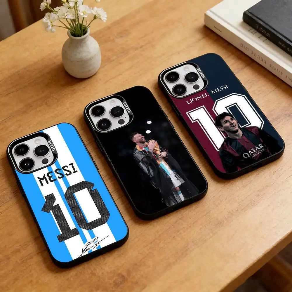 Lionel Messi Silver iPhone Case