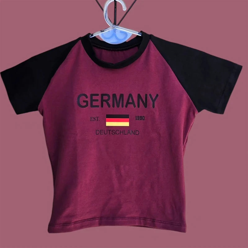 Women's Brazil Green Crop Top
